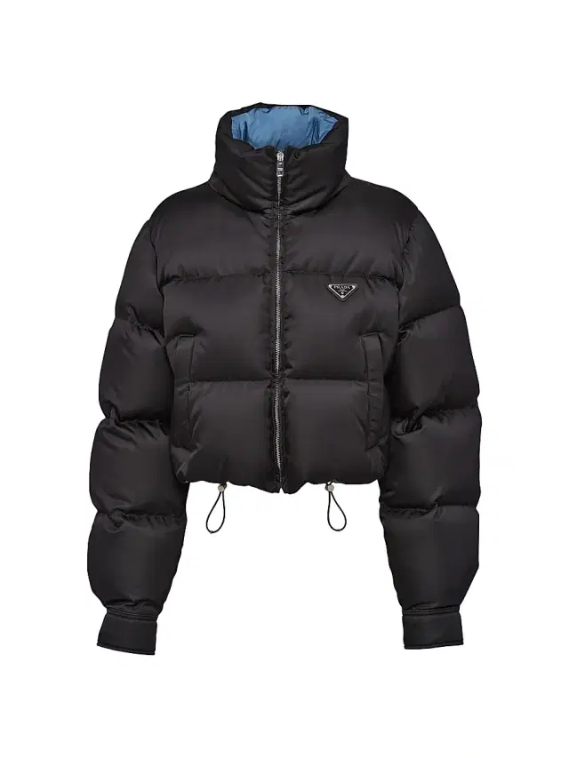 Women's Re-Nylon Cropped Down Jacket - Black