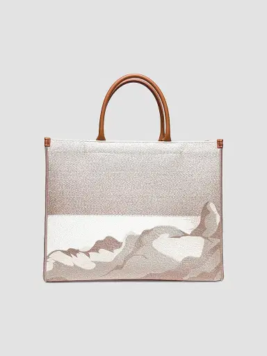 Santoni Women's Embroidered Shopper Tote Bag | Thumbnail 4 Santoni Women's Embroidered Shopper Tote Bag | Thumbnail 4