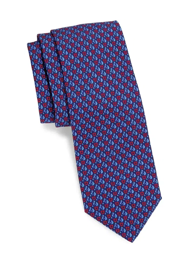 Men's Varenne Silk Tie - Orange