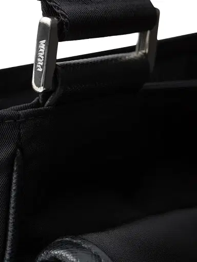 Prada Men's Re-Nylon and Saffiano Leather Shoulder Bag - Black | Thumbnail 5