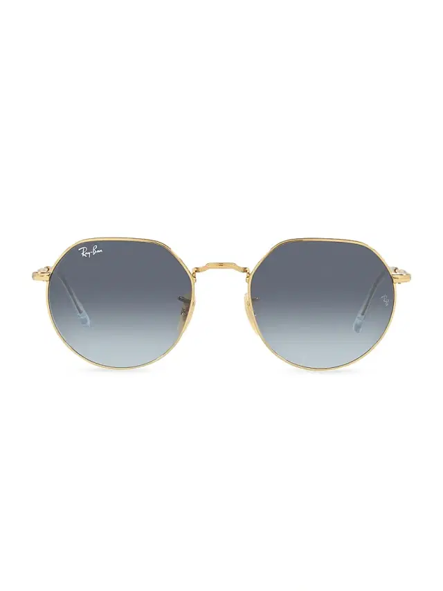 Ray-Ban Women's RB3565 55MM Round Sunglasses - Blue Gradient