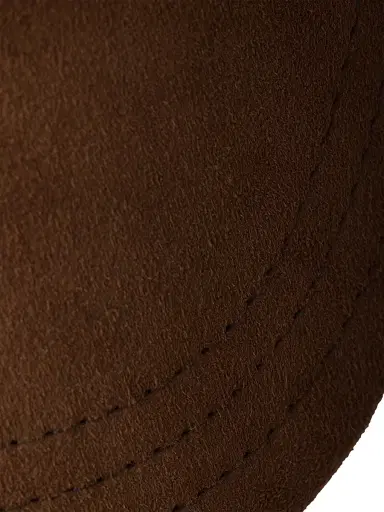 Prada Men's Suede Baseball Cap - Brown | Thumbnail 3