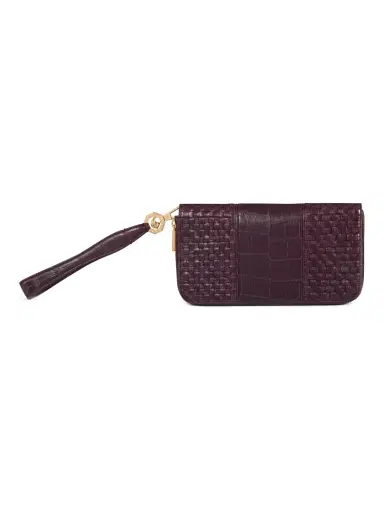 Stefano Ricci Men's Handmade Crocodile Zip Around Wallet - Burgundy | Thumbnail 2 Stefano Ricci Men's Handmade Crocodile Zip Around Wallet - Burgundy | Thumbnail 2