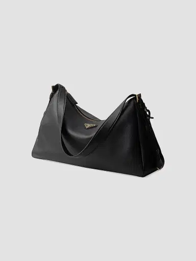 Prada Women's Aimée Large Leather Shoulder Bag - Black | Thumbnail 2 Prada Women's Aimée Large Leather Shoulder Bag - Black | Thumbnail 2