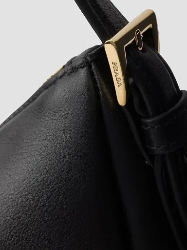 Prada Women's Aimée Large Leather Shoulder Bag - Black | Thumbnail 6 Prada Women's Aimée Large Leather Shoulder Bag - Black | Thumbnail 6