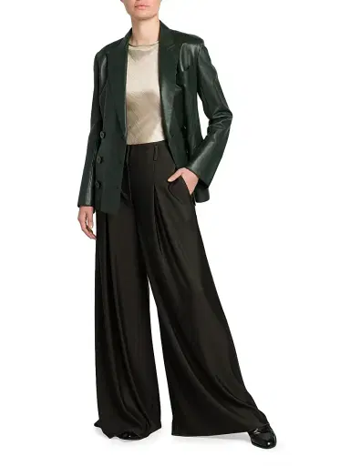 Giorgio Armani Women's Jersey Wide-Leg Pants | Thumbnail 2 Giorgio Armani Women's Jersey Wide-Leg Pants | Thumbnail 2