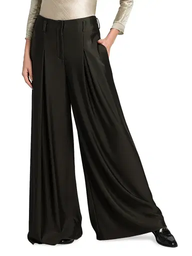 Giorgio Armani Women's Jersey Wide-Leg Pants | Thumbnail 3 Giorgio Armani Women's Jersey Wide-Leg Pants | Thumbnail 3
