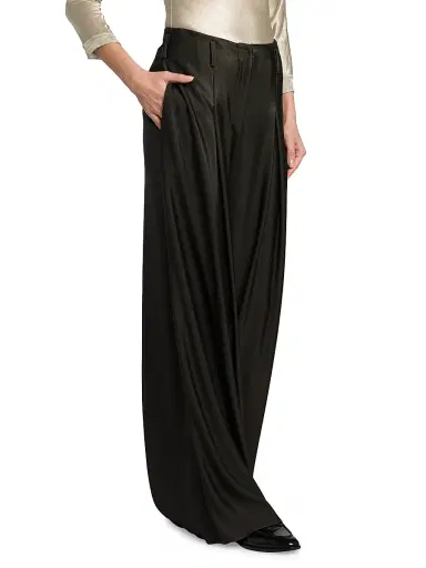 Giorgio Armani Women's Jersey Wide-Leg Pants | Thumbnail 4 Giorgio Armani Women's Jersey Wide-Leg Pants | Thumbnail 4