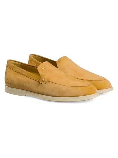 Stefano Ricci Men's Suede Slip-On Loafers - Honey Yellow - Size 11 | Thumbnail 2 Stefano Ricci Men's Suede Slip-On Loafers - Honey Yellow - Size 11 | Thumbnail 2