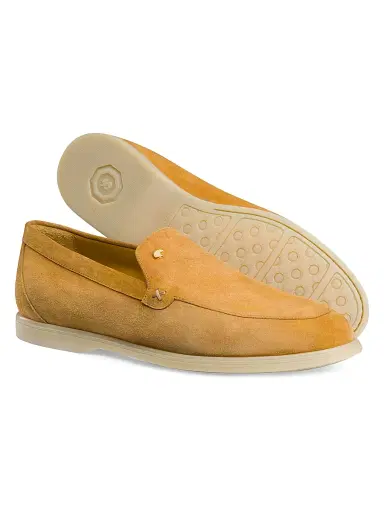 Stefano Ricci Men's Suede Slip-On Loafers - Honey Yellow - Size 11 | Thumbnail 3 Stefano Ricci Men's Suede Slip-On Loafers - Honey Yellow - Size 11 | Thumbnail 3