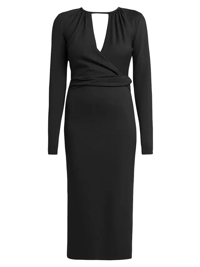 Giorgio Armani Women's Milano Jersey Sheath Dress - Black
