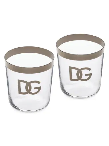 Dolce & Gabbana DG Logo 2-Piece Water Glass Set | Thumbnail 6