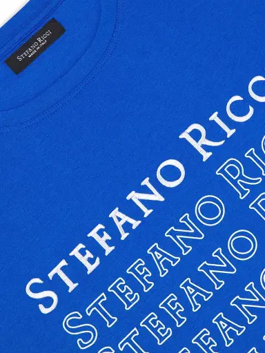 Stefano Ricci Men's T-Shirt - Blue - Size XL | Thumbnail 4 Stefano Ricci Men's T-Shirt - Blue - Size XL | Thumbnail 4