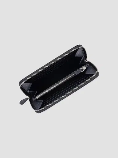 Prada Women's Saffiano Leather Wallet - Black | Thumbnail 4