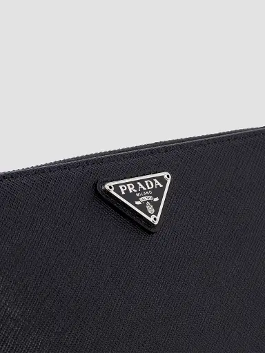 Prada Women's Saffiano Leather Wallet - Black | Thumbnail 5