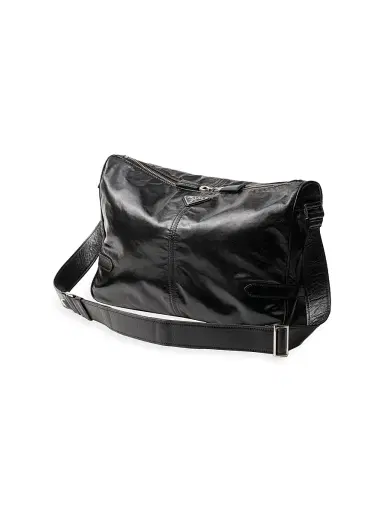 Prada Men's Leather Shoulder Bag - Black | Thumbnail 2