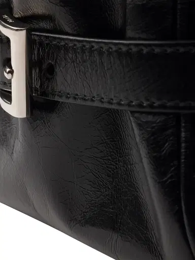 Prada Men's Leather Shoulder Bag - Black | Thumbnail 5