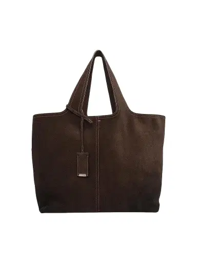 Santoni Women's Chapelier Large Leather Tote Bag - Dark Brown | Thumbnail 1