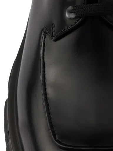 Prada Women's Monolith Brushed Leather Lace-Up Shoes | Thumbnail 5 Prada Women's Monolith Brushed Leather Lace-Up Shoes | Thumbnail 5