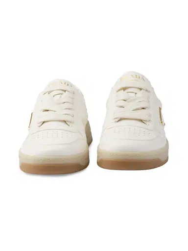 Prada Women's Downtown Nappa Leather Sneakers - Off White - Size 6 | Thumbnail 4 Prada Women's Downtown Nappa Leather Sneakers - Off White - Size 6 | Thumbnail 4