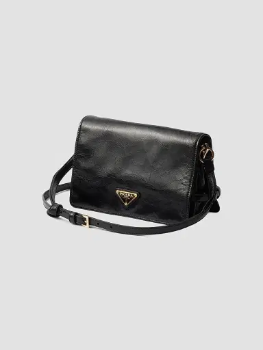 Prada Women's Leather Shoulder Bag - Black | Thumbnail 3 Prada Women's Leather Shoulder Bag - Black | Thumbnail 3