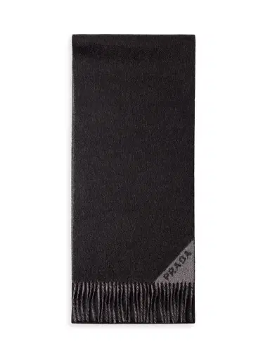 Prada Men's Double Cashmere Scarf | Thumbnail 1 Prada Men's Double Cashmere Scarf | Thumbnail 1