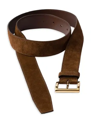 Prada Women's Suede Belt - Brown - Size 32 | Thumbnail 2