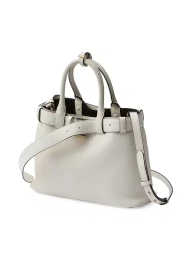 Prada Women's Buckle Medium Leather Top Handle Bag with Belt | Thumbnail 3 Prada Women's Buckle Medium Leather Top Handle Bag with Belt | Thumbnail 3