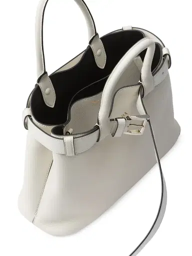 Prada Women's Buckle Medium Leather Top Handle Bag with Belt | Thumbnail 5 Prada Women's Buckle Medium Leather Top Handle Bag with Belt | Thumbnail 5
