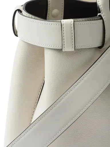 Prada Women's Buckle Medium Leather Top Handle Bag with Belt | Thumbnail 6 Prada Women's Buckle Medium Leather Top Handle Bag with Belt | Thumbnail 6