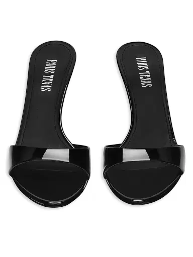 Paris Texas Women's Lidia Patent Leather Mules - Black | Thumbnail 4 Paris Texas Women's Lidia Patent Leather Mules - Black | Thumbnail 4