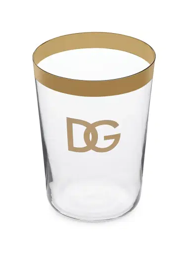 Dolce & Gabbana DG Logo 2-Piece Soft Drinks Glass Set | Thumbnail 3