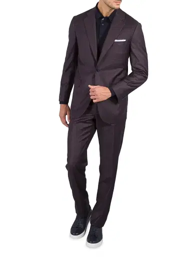 Stefano Ricci Men's Woven Suit 2 Buttons | Thumbnail 2