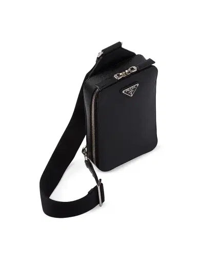 Prada Men's Brique Saffiano Leather Bag | Thumbnail 2 Prada Men's Brique Saffiano Leather Bag | Thumbnail 2