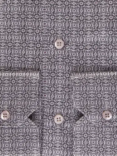 Stefano Ricci Men's Handmade Silk Dress Shirt - Grey - Size 16 | Thumbnail 3