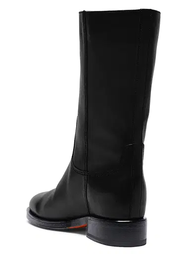 Santoni Women's Classic Leather Pull-On Boots | Thumbnail 3 Santoni Women's Classic Leather Pull-On Boots | Thumbnail 3