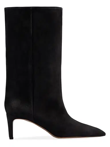 Paris Texas Women's 60MM Suede Mid-Calf Boots - Taupe | Thumbnail 1