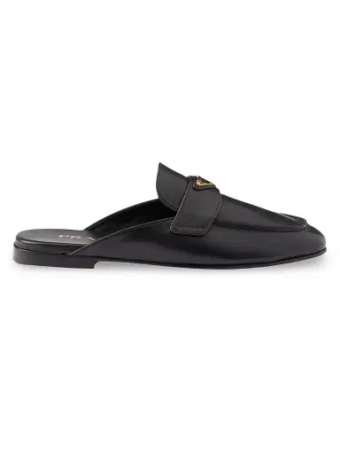 Prada Women's Leather Mules - Black - Size 5 | Thumbnail 1 Prada Women's Leather Mules - Black - Size 5 | Thumbnail 1