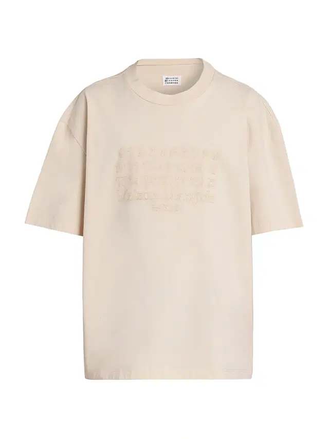 Maison Margiela Men's Logo Cotton T-Shirt - Beige