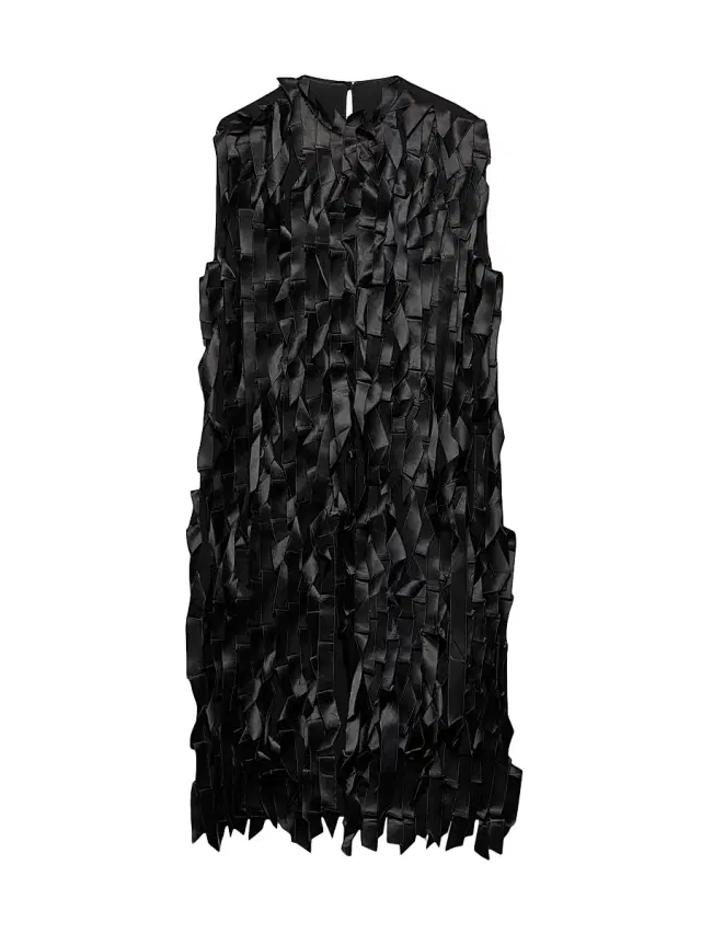 Women's Sablé Dress with Bows - Black