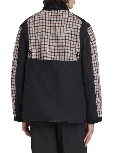 Maison Margiela Men's Wool & Cotton Button-Up Coat - Black - Size 42 | Thumbnail 5