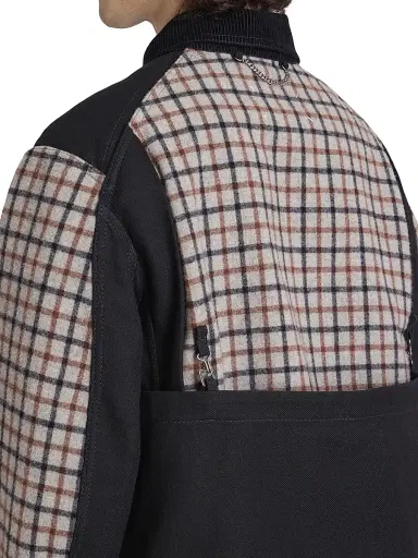 Maison Margiela Men's Wool & Cotton Button-Up Coat | Thumbnail 9 Maison Margiela Men's Wool & Cotton Button-Up Coat | Thumbnail 9