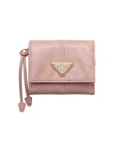 Prada Women's Small Leather Wallet - Pink | Thumbnail 1 Prada Women's Small Leather Wallet - Pink | Thumbnail 1