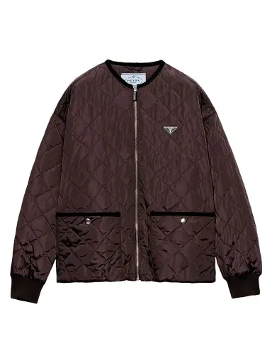 Prada Women's Quilted Light Re-Nylon Jacket - Brown | Thumbnail 1 Prada Women's Quilted Light Re-Nylon Jacket - Brown | Thumbnail 1