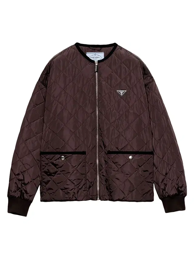 Women's Quilted Light Re-Nylon Jacket - Brown