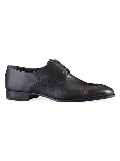 Stefano Ricci Men's Calfskin Oxford Shoes - Black - Size 5 | Thumbnail 1