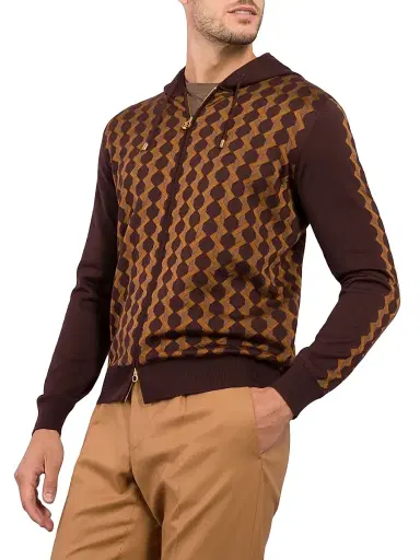 Stefano Ricci Men's Full Zip Sweater | Thumbnail 2