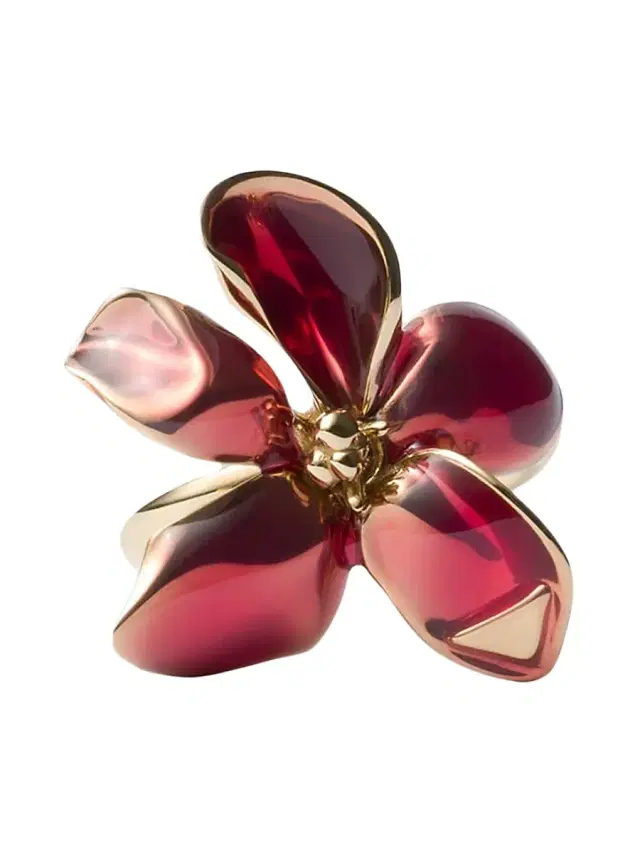 Women's Enameled Metal Ring - Pink Women's Enameled Metal Ring - Pink
