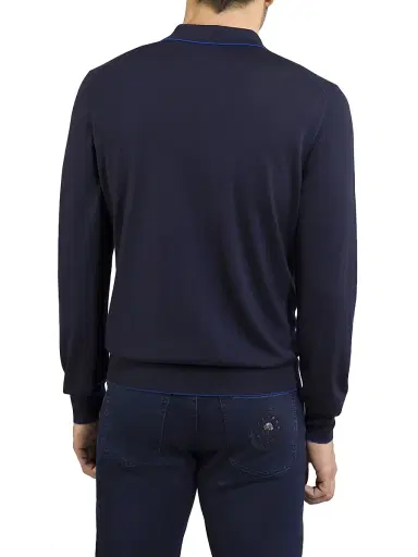 Stefano Ricci Men's Zip Polo Shirt | Thumbnail 3 Stefano Ricci Men's Zip Polo Shirt | Thumbnail 3