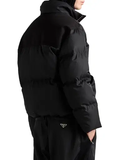 Prada Men's Cropped Re-Nylon Down Jacket - Black - Size XXL | Thumbnail 3 Prada Men's Cropped Re-Nylon Down Jacket - Black - Size XXL | Thumbnail 3